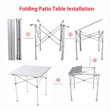 Portable Aluminum Folding Patio / Camping Table