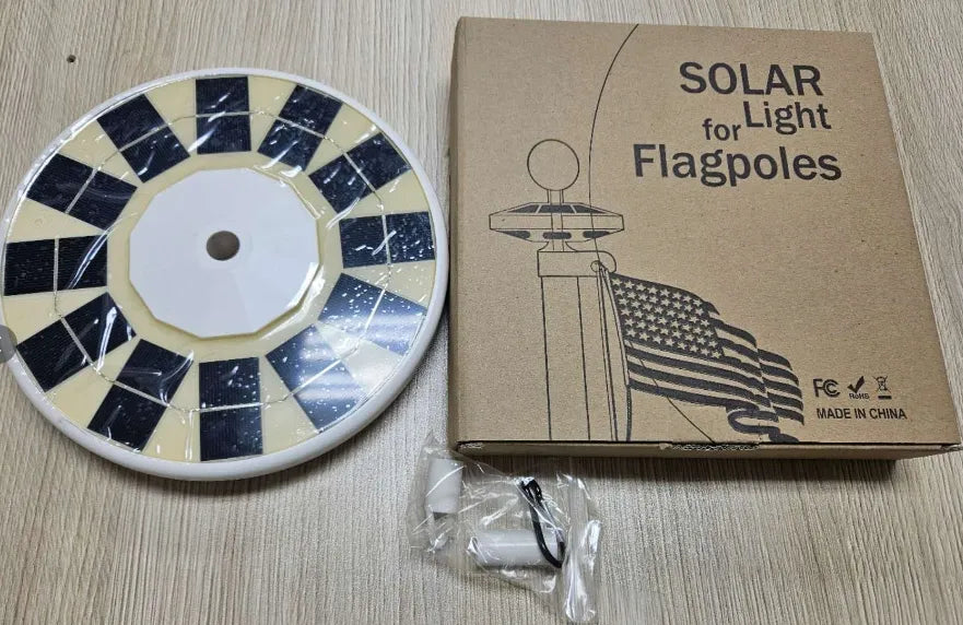Fiberglass Flagpole Solar Light
