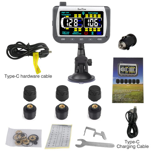 EEZRV TPMS6ATC - Tire Pressure Monitoring System w/6 AT Sensors