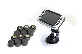 EEZRV TPMS12CPro System - 3.5" Color Monitor + 12 AT Sensors + Repeater