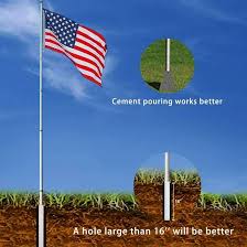 Telescopic Aluminum Flag Pole