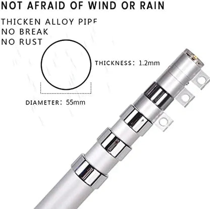 Telescopic Aluminum Flag Pole