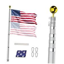Telescopic Aluminum Flag Pole