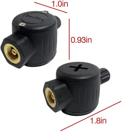 EEZRV TPMS10MixCB - Tire Pressure Monitoring System w/4 AT Sensors + 6 FT Sensors + Repeater