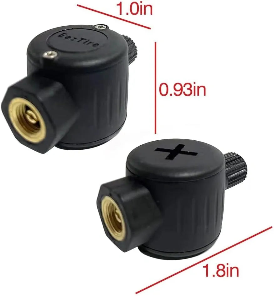 EEZRV TPMS10MixC - Tire Pressure Monitoring System w/4 AT Sensors + 6 FT Sensors