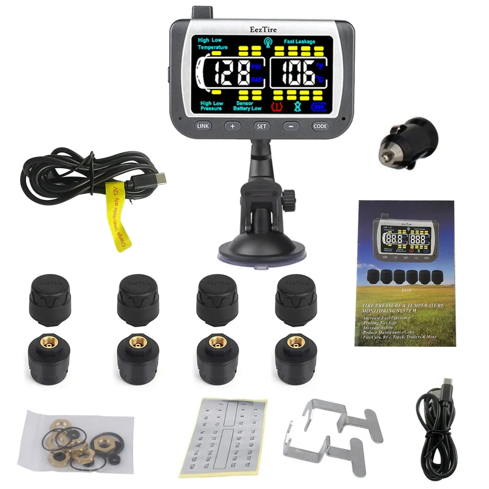 EEZRV TPMS8ATC - Tire Pressure Monitoring System w/8 AT Sensors