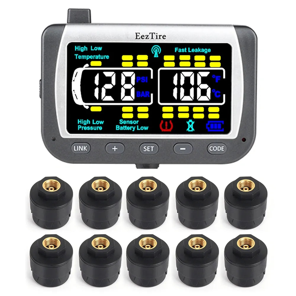 EEZRV TPMS10ATC - Tire Pressure Monitoring System w/10 AT Sensors