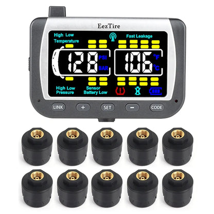 EEZRV TPMS10ATC - Tire Pressure Monitoring System w/10 AT Sensors